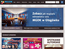 Tablet Screenshot of mgok.glogowek.pl